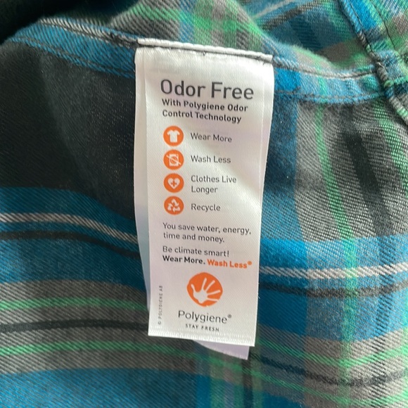 Blue dakine button up long sleeved shirt - Picture 4 of 5